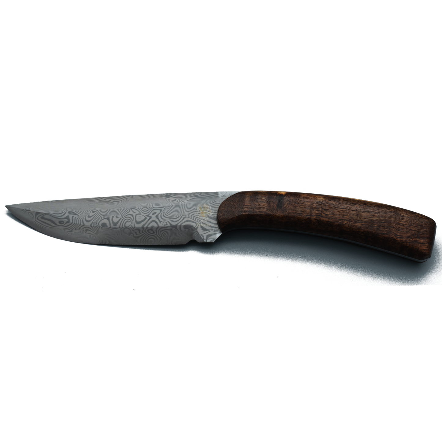 Teckel Marder Damast Einzelstück - Exklusives Jagdmesser mit Damastklinge und Teckel Logo aus Solingen