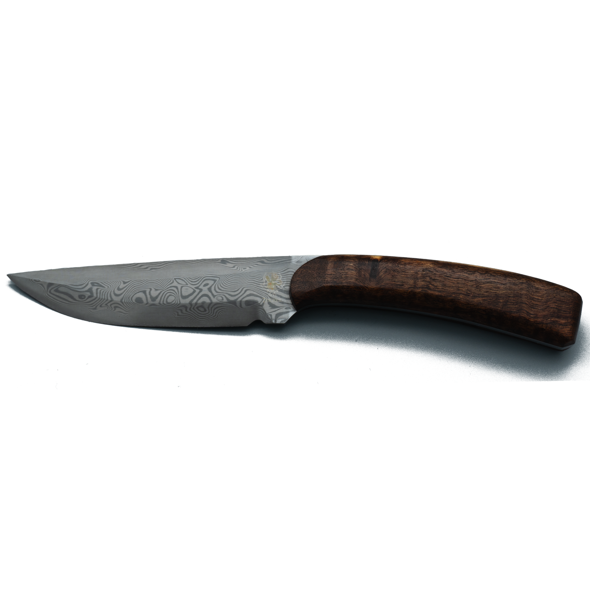 Teckel Marder Damast Einzelstück - Exklusives Jagdmesser mit Damastklinge und Teckel Logo aus Solingen