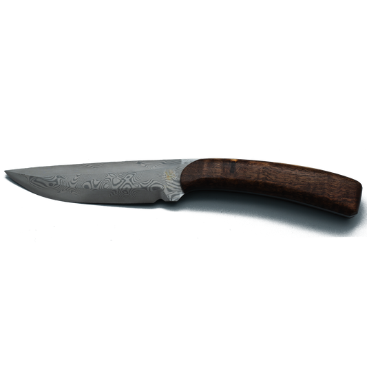 Teckel Marder Damast Einzelstück - Exklusives Jagdmesser mit Damastklinge und Teckel Logo aus Solingen